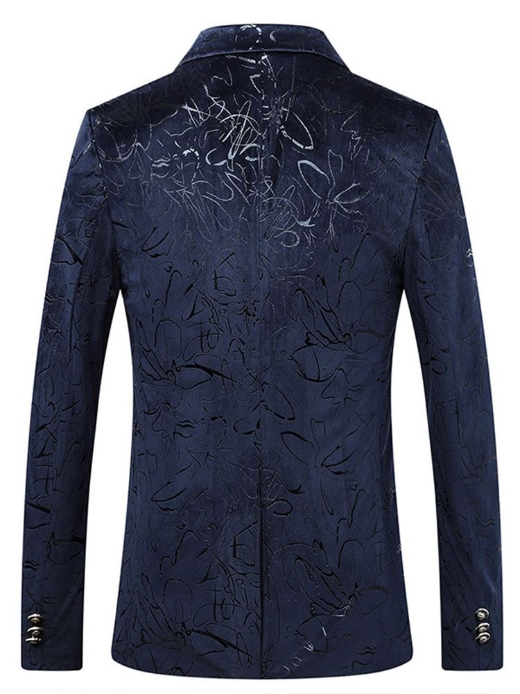 Casual Floral Straight Herren Blazer Men