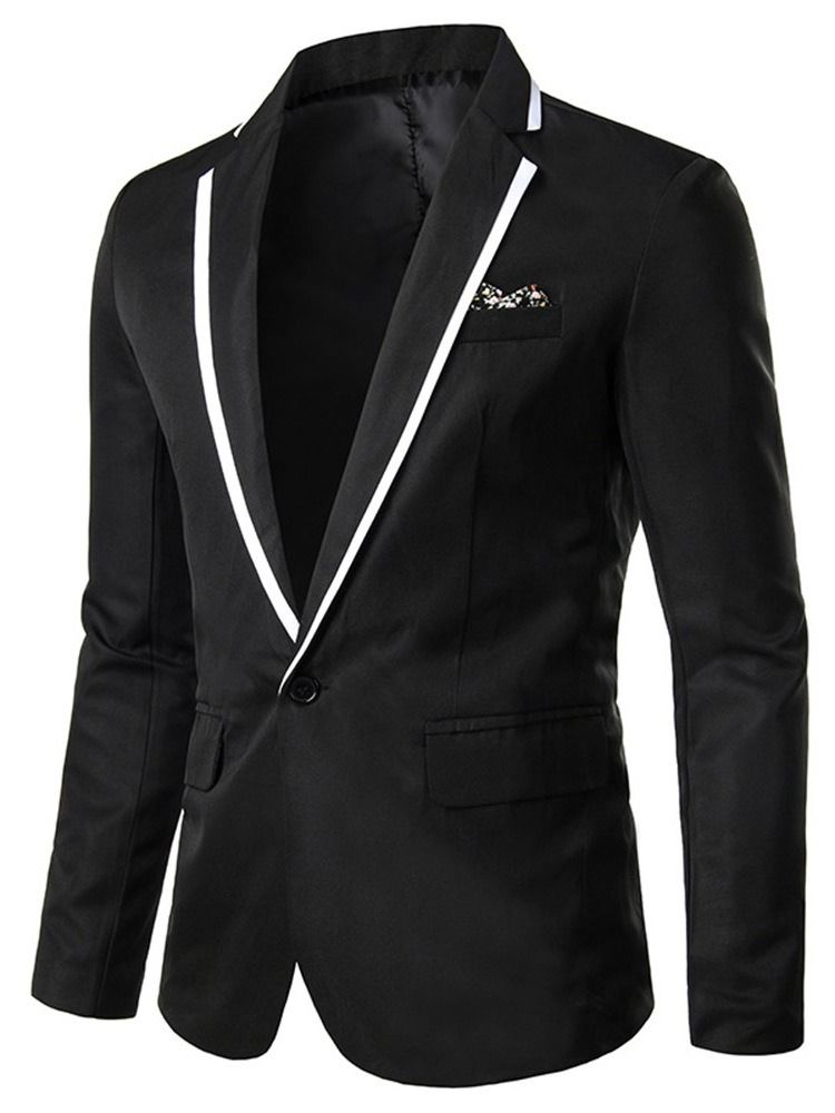 Ein Knopf Herren Freizeitblazer Mit Revers