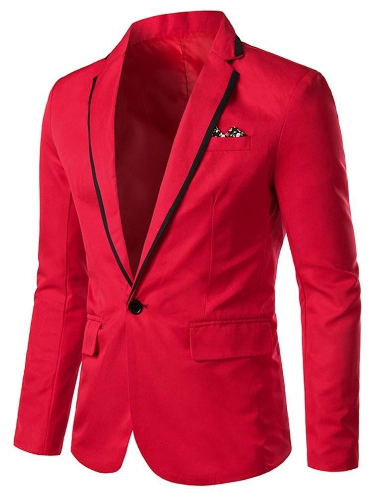 Ein Knopf Herren Freizeitblazer Mit Revers