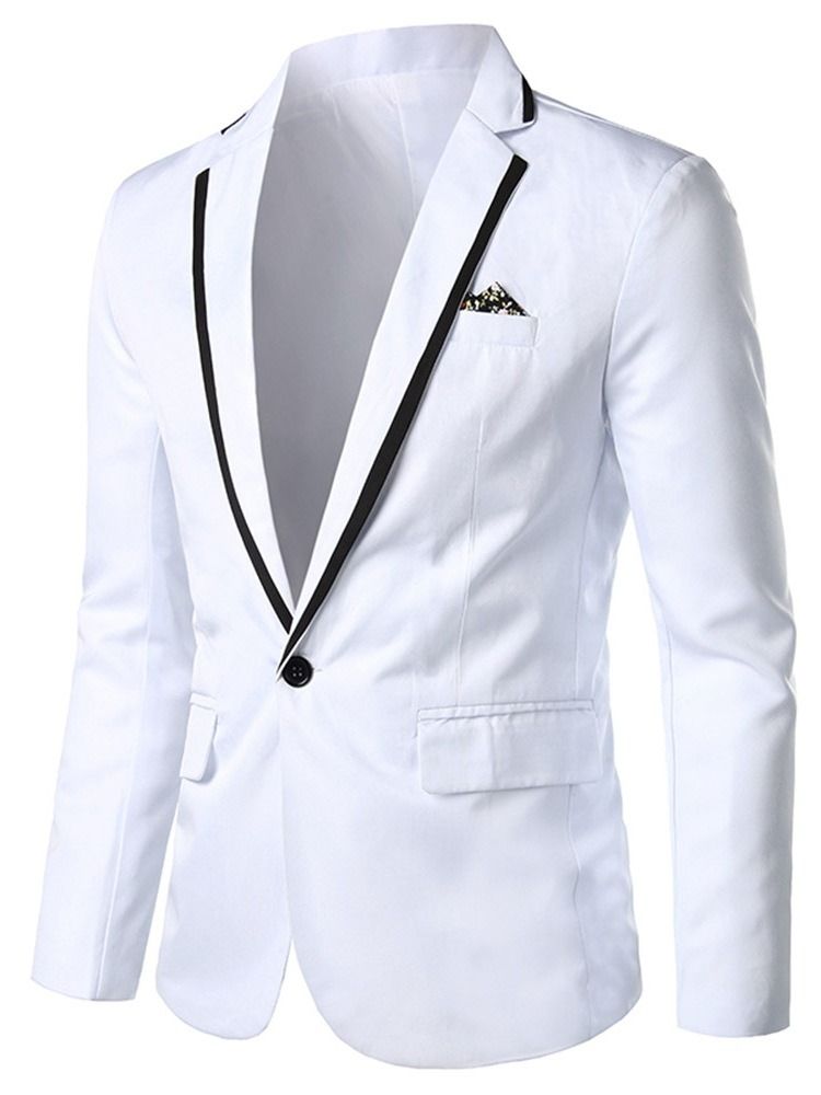 Ein Knopf Herren Freizeitblazer Mit Revers