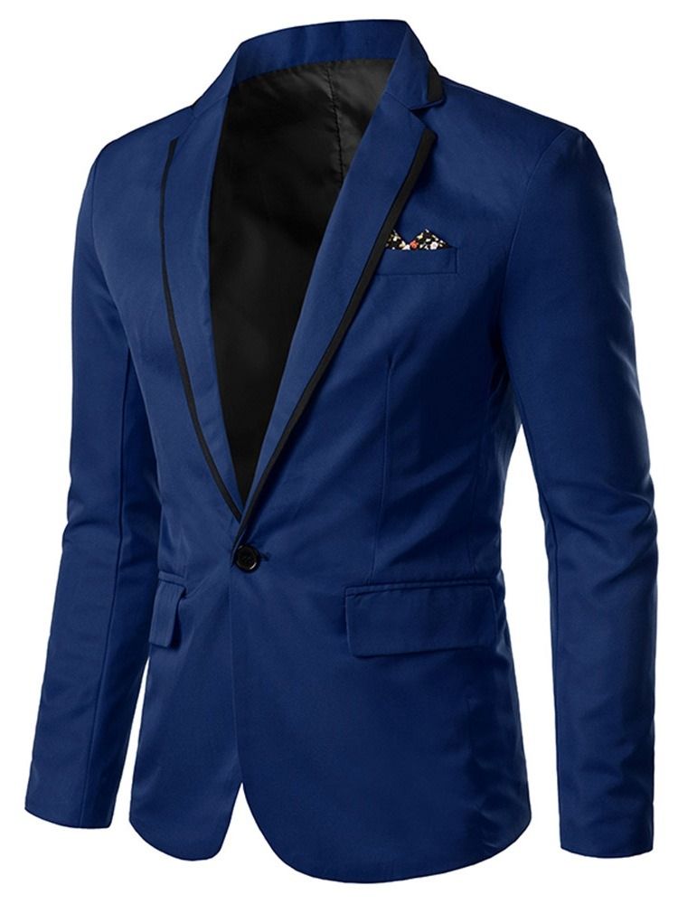 Ein Knopf Herren Freizeitblazer Mit Revers