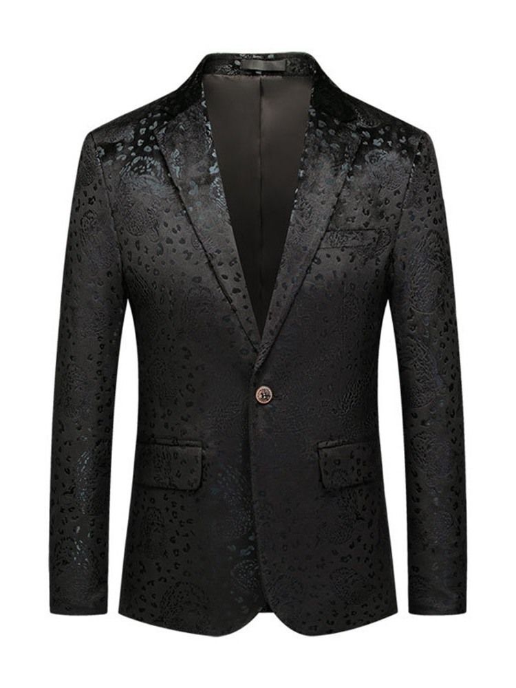 Einfarbiger Schmaler Herren-freizeit-blazer