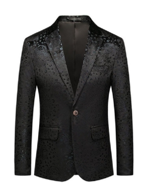 Einfarbiger Schmaler Herren-freizeit-blazer