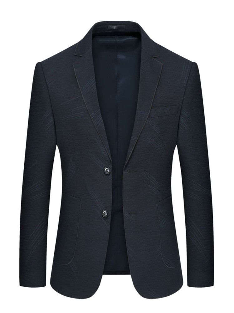 Einreihiger Herren Freizeit Blazer Mit Gekerbtem Revers