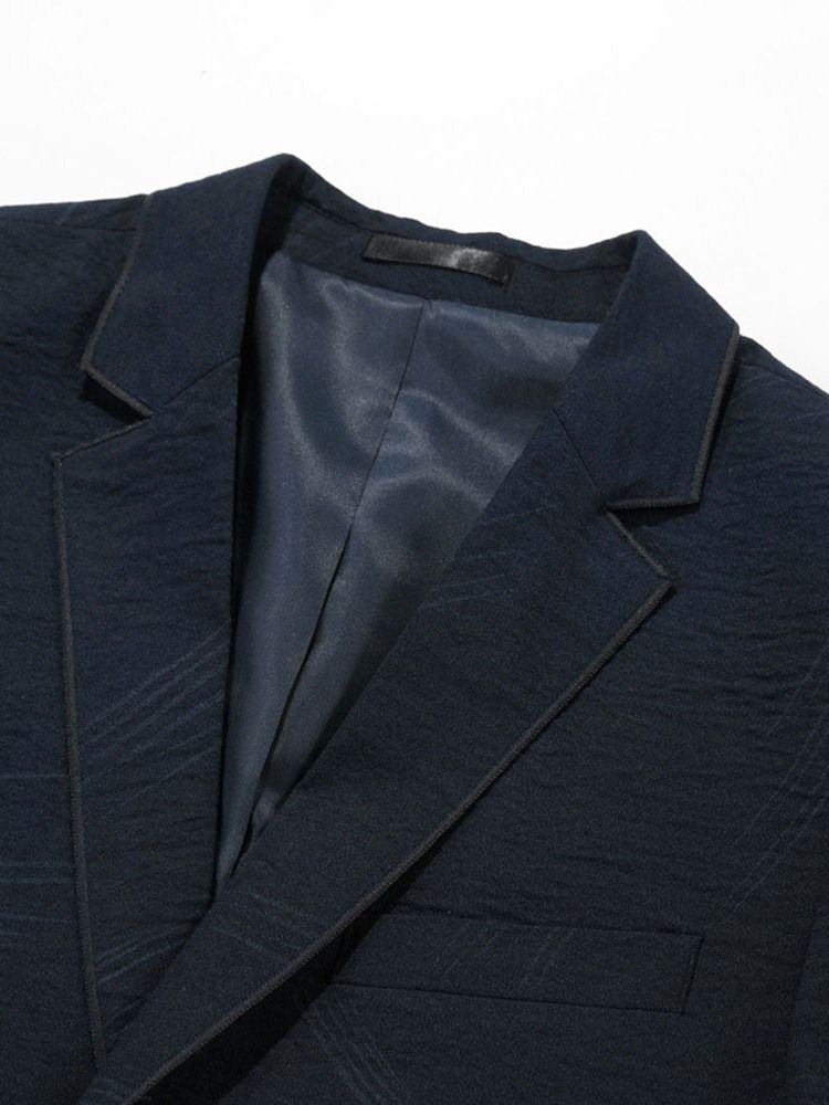 Einreihiger Herren Freizeit Blazer Mit Gekerbtem Revers