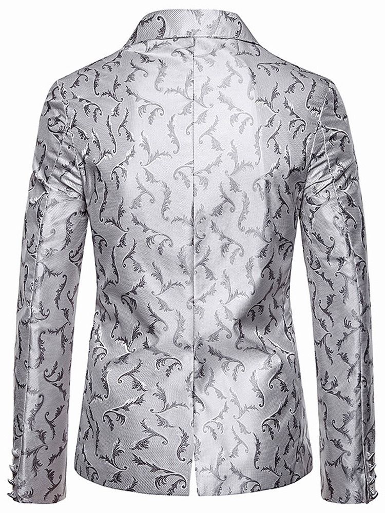 Einreihiger Herren-freizeit-blazer Mit Print