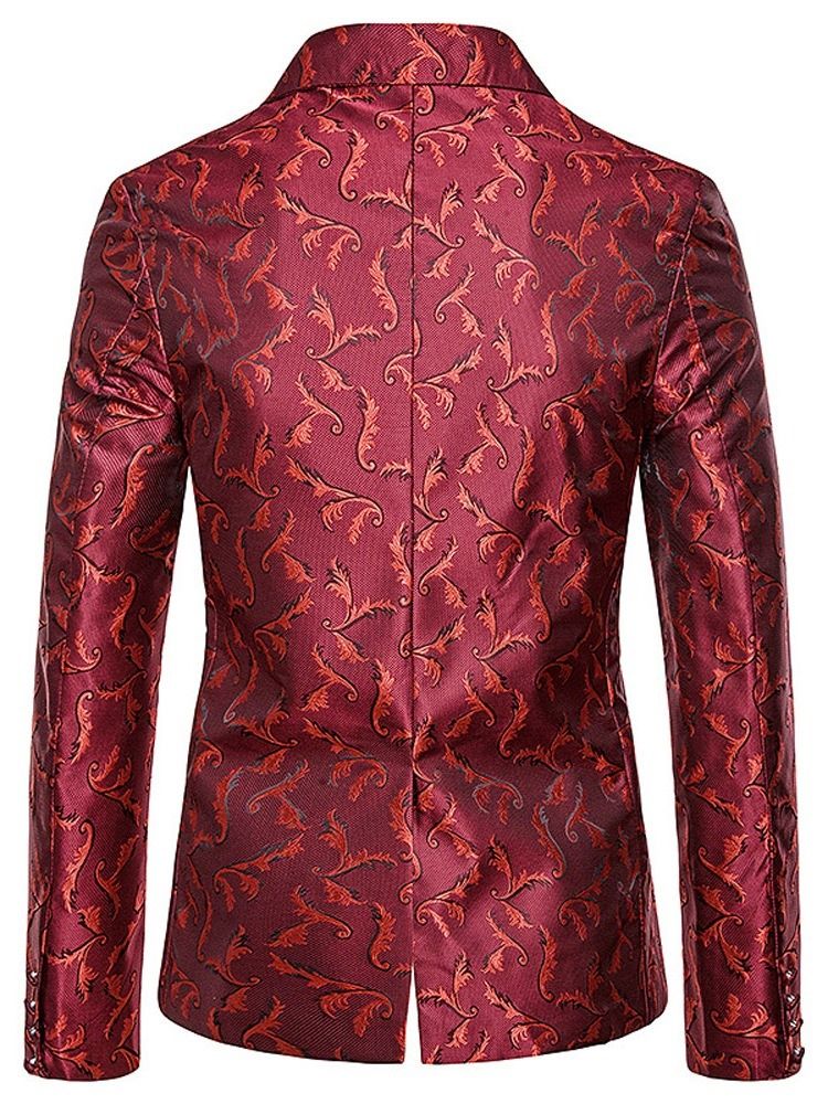 Einreihiger Herren-freizeit-blazer Mit Print