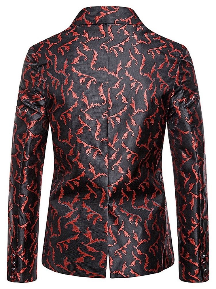 Einreihiger Herren-freizeit-blazer Mit Print