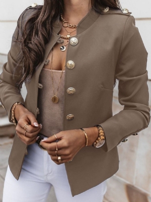 Einreihiger Langärmliger Schlichter Standard-herbst-damen-blazer