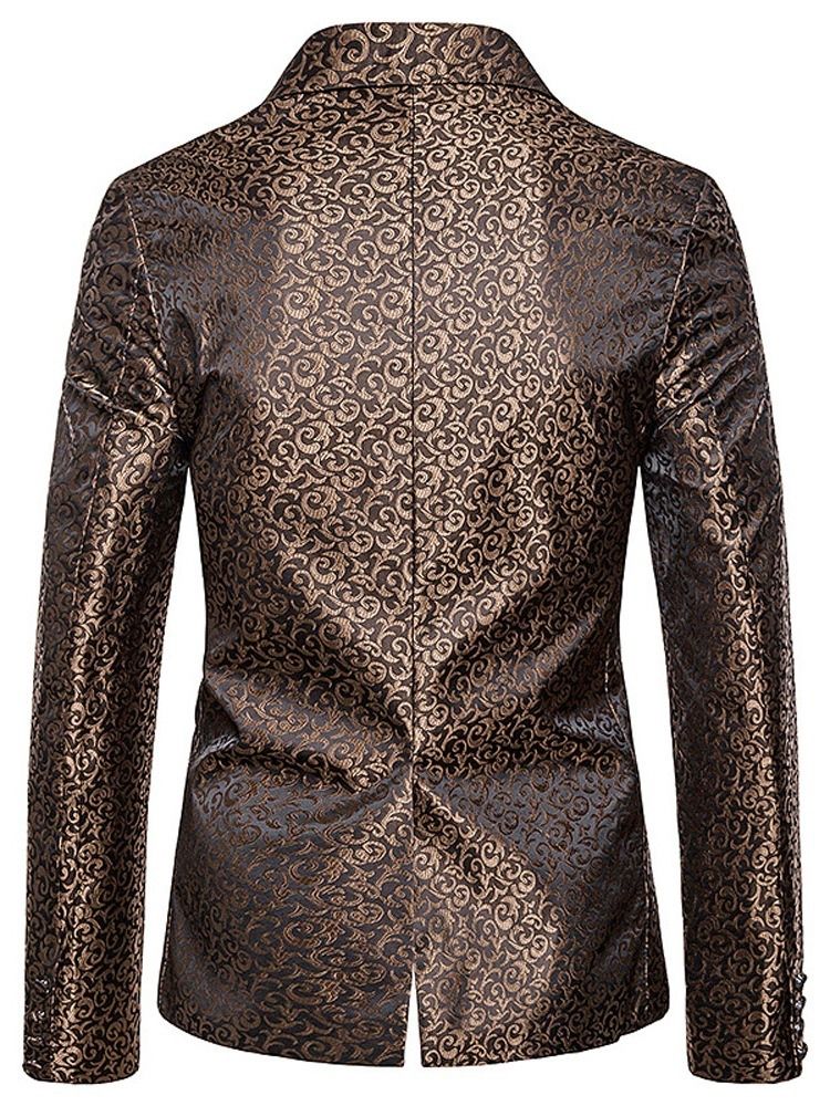 Einreihiger Loose Print Herren Freizeitblazer