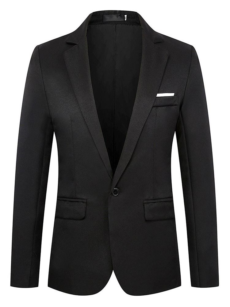 Herren-freizeit-blazer Mit Gekerbtem Revers Ol-knopf