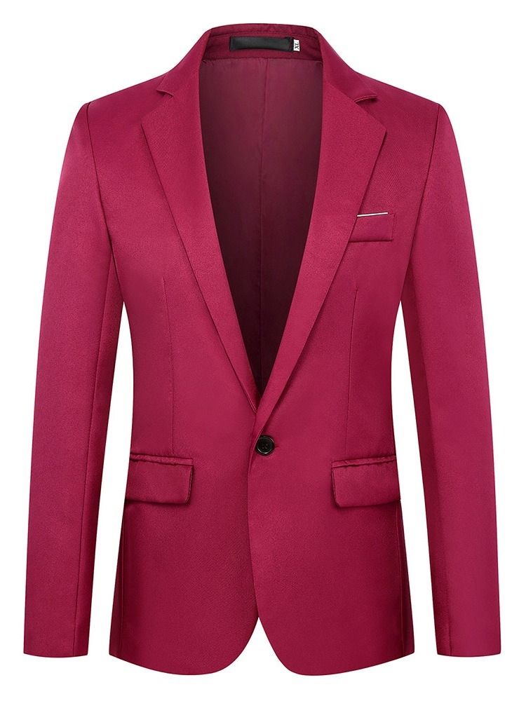 Herren-freizeit-blazer Mit Gekerbtem Revers Ol-knopf