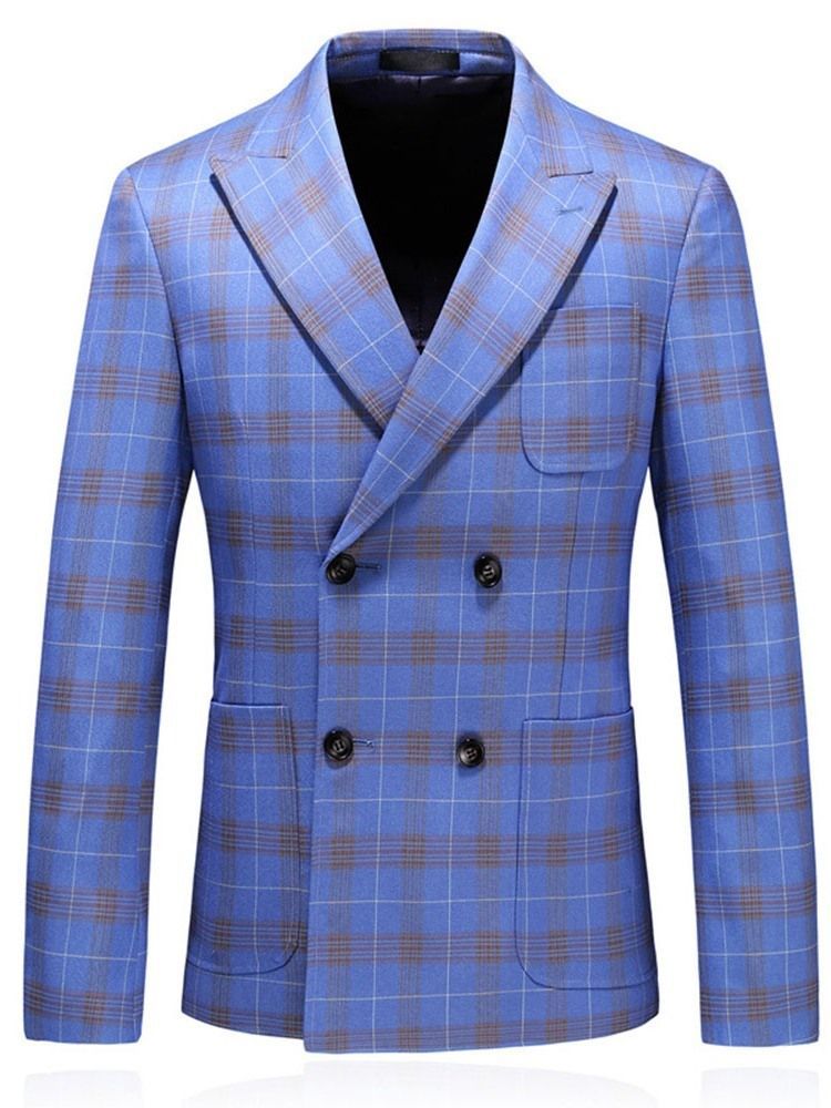 Lässiger Herren-blazer Mit Eingekerbtem Revers