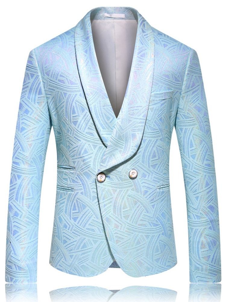 Mode Einreihiger Herren Freizeit Blazer Mit Revers Blazer