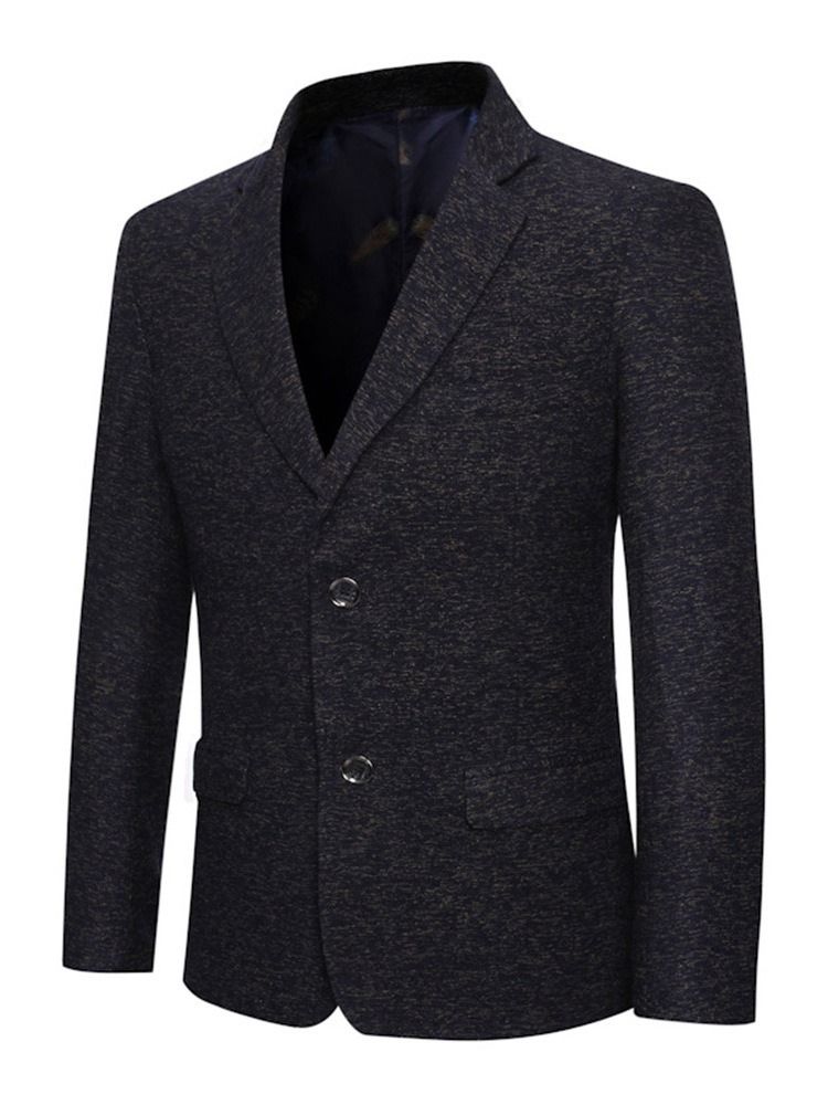 Mode Einreihiger Revers Blazer Für Herren