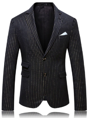 Notched Revers Slim Color Block Freizeit-blazer Für Herren