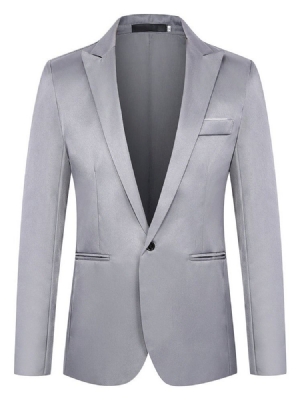 Ol Ein-knopf Revers Herren-blazer