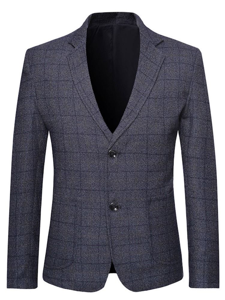 Schmaler Einreihiger Revers-blazer Für Herren