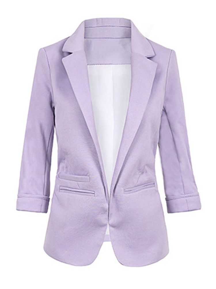 Schmaler Schlichter Ol-blazer Für Damen