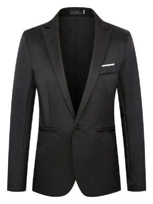 Slim Casual Plain Herren Blazer