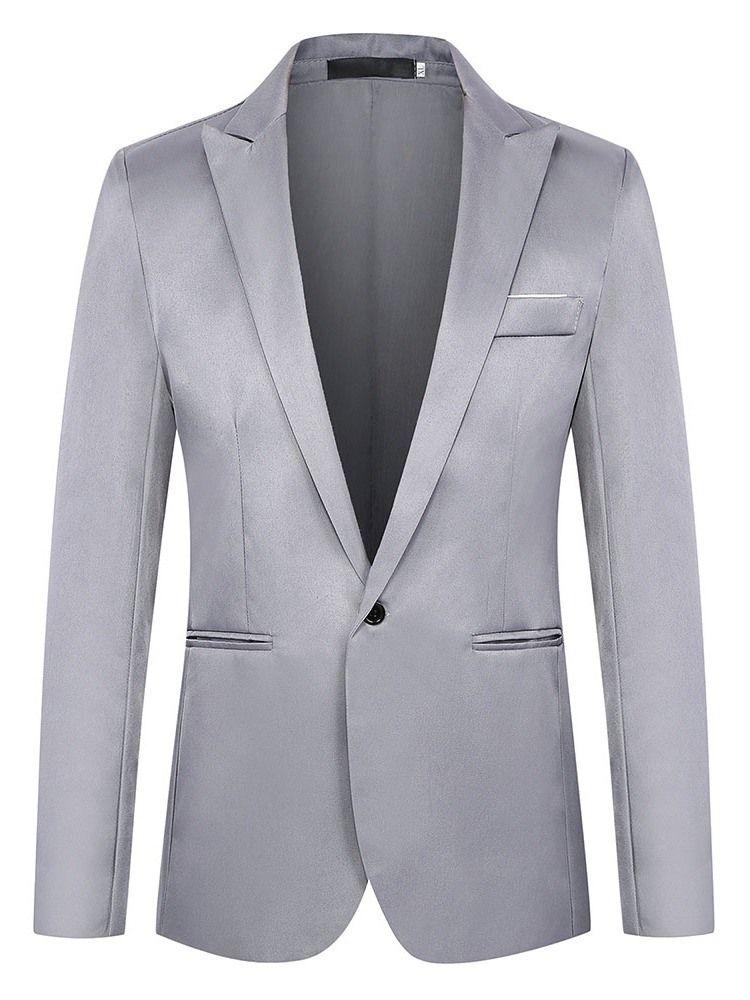 Slim Casual Plain Herren Blazer