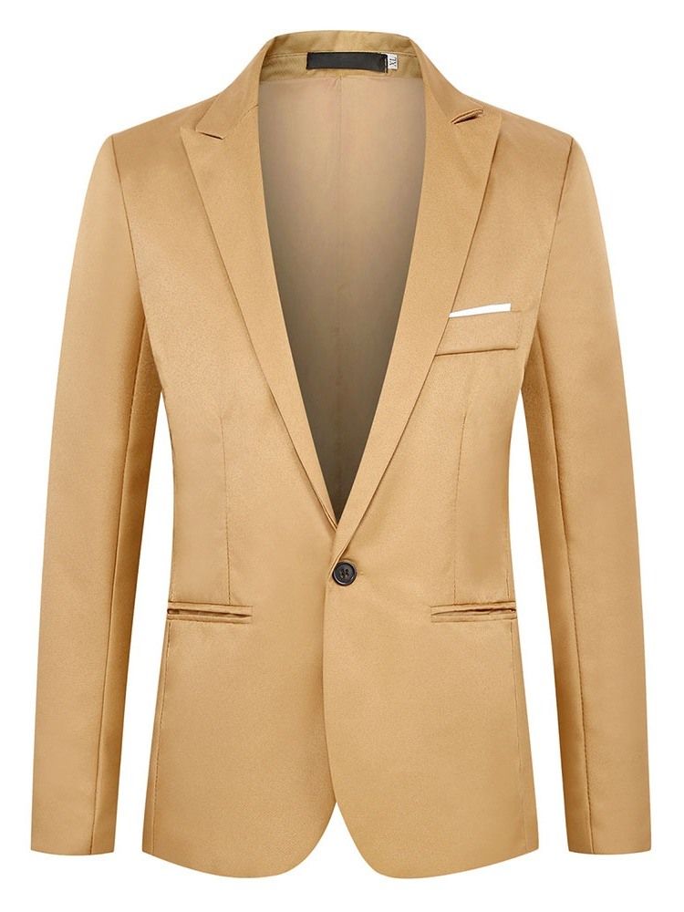 Slim Casual Plain Herren Blazer