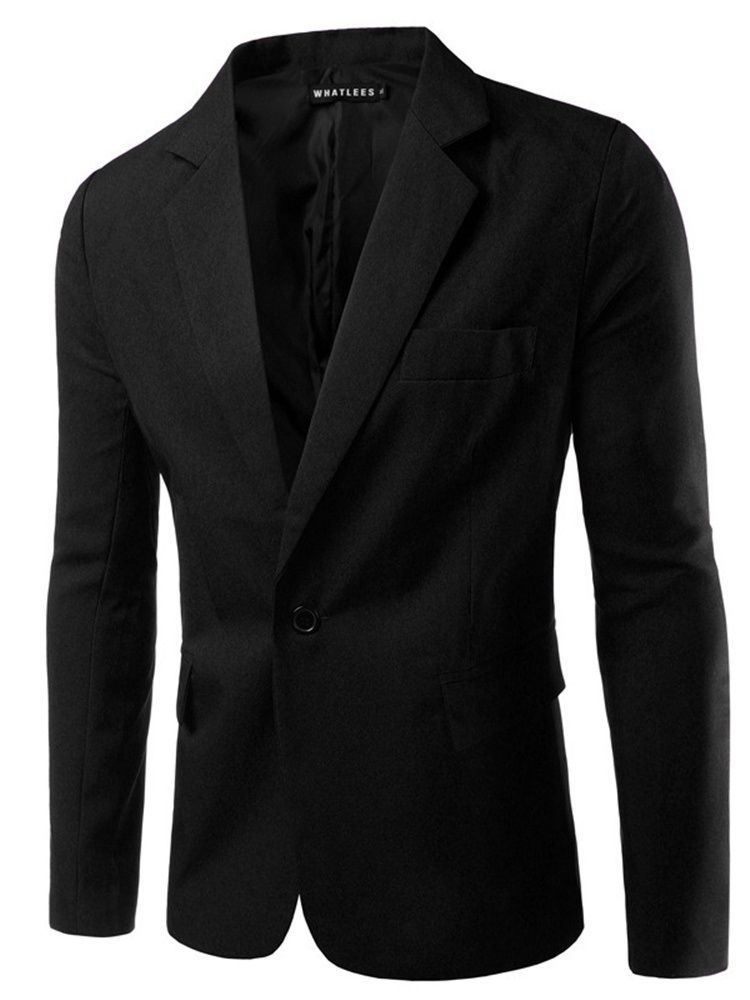 Slim Ein-knopf Casual Herren Freizeit-blazer