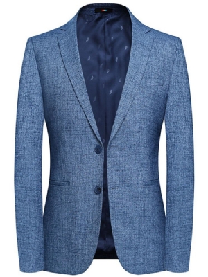 Slim Patchwork Einreihiger Herren-blazer