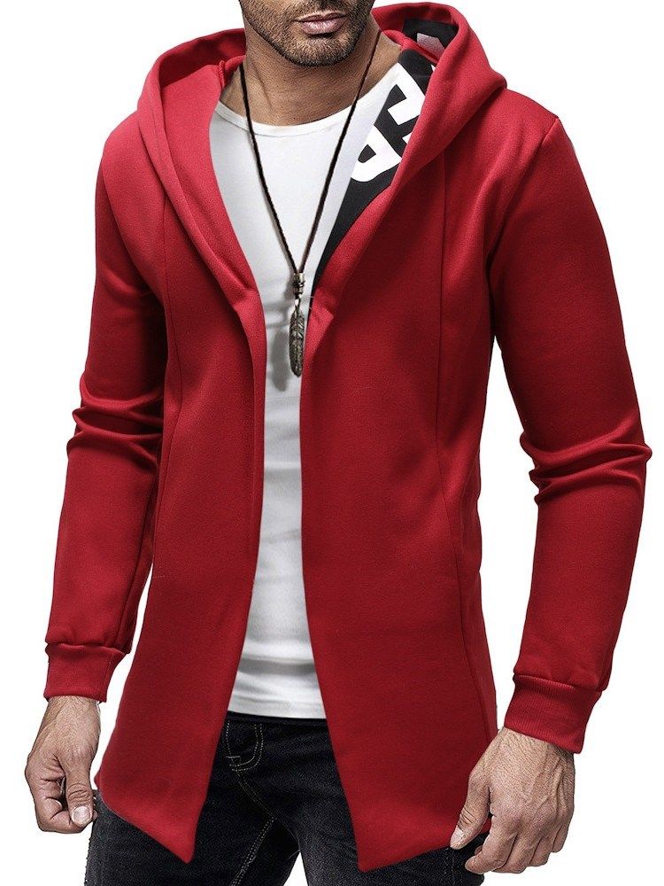 Cardigan Patchwork Dick Casual Herren Slim Hoodies