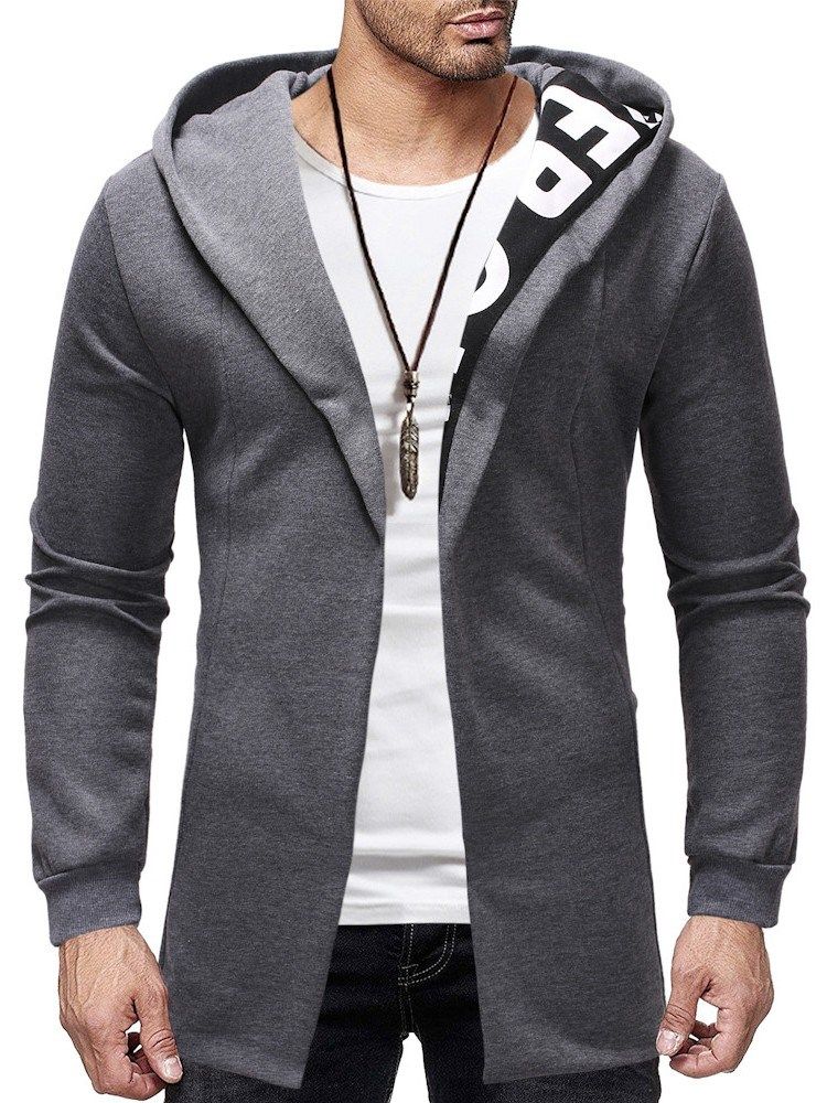 Cardigan Patchwork Dick Casual Herren Slim Hoodies