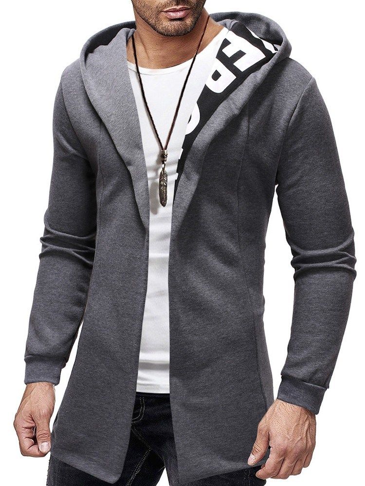 Cardigan Patchwork Dick Casual Herren Slim Hoodies