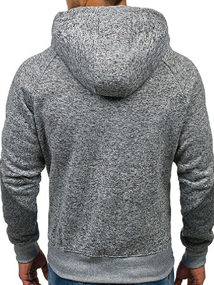 Color Block Cardigan Kunstfleece Lose Herren Casual Hoodies