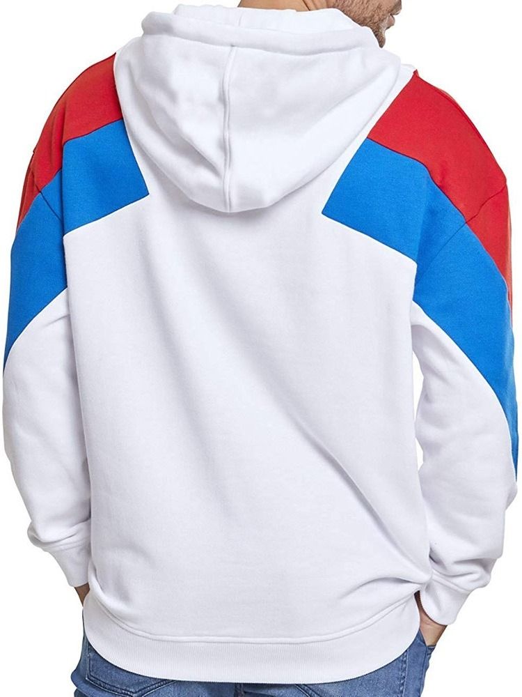 Color Block Fleece Pullover Casual Herren Hoodies Hoodie