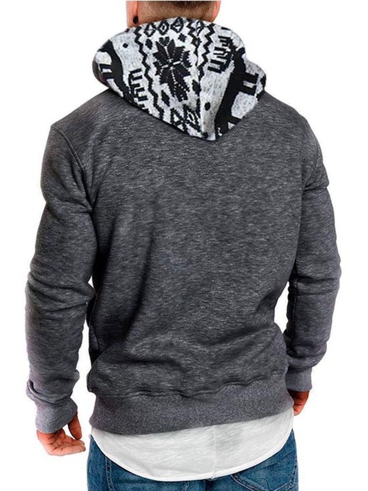 Color Block Pullover Dicke Lose Herren Hoodies