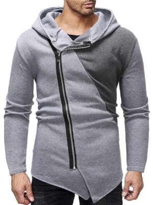 Color Block Zipper Cardigan Casual Herren Slim Hoodies