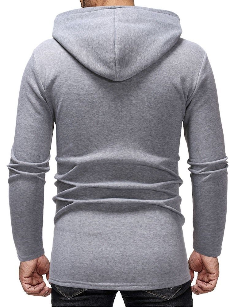 Color Block Zipper Dick Slim Herren Hoodies Hoodie