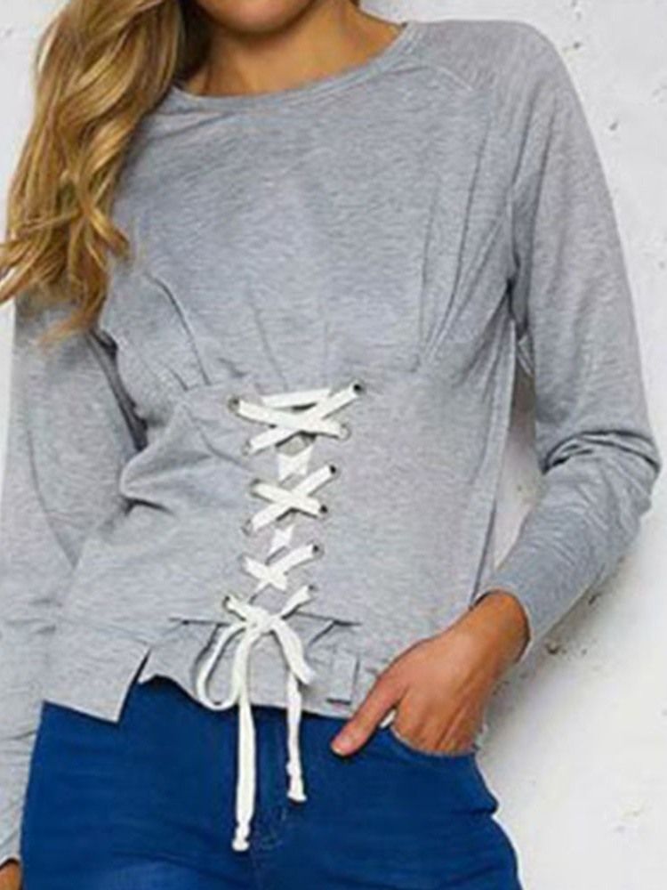 Damen-kapuzenpullover Mit Normalem Normalem Neun-punkte-muster