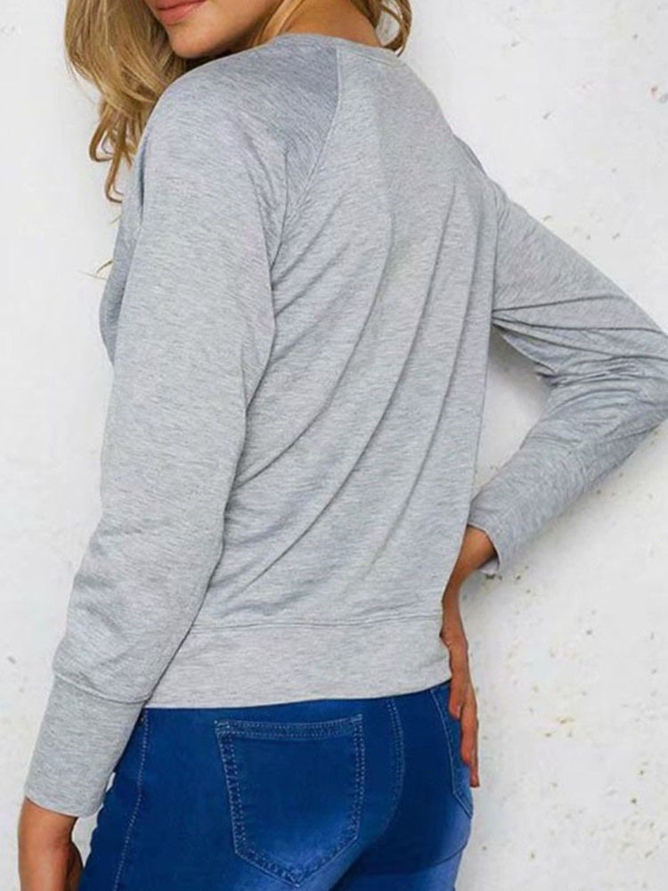 Damen-kapuzenpullover Mit Normalem Normalem Neun-punkte-muster