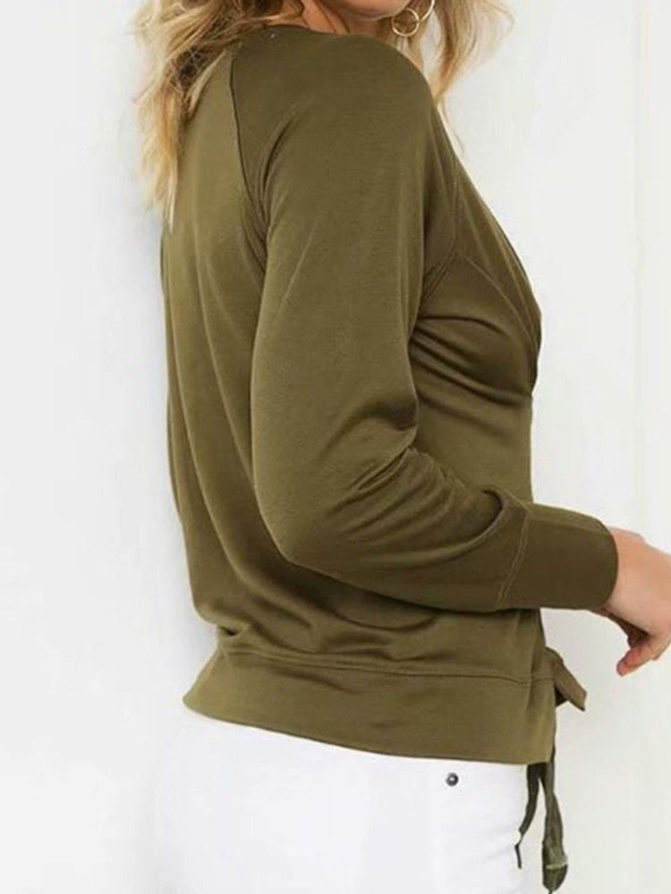 Damen-kapuzenpullover Mit Normalem Normalem Neun-punkte-muster