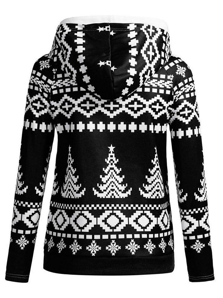 Damen Raglanärmel Print Standard Kapuzen-hoodie