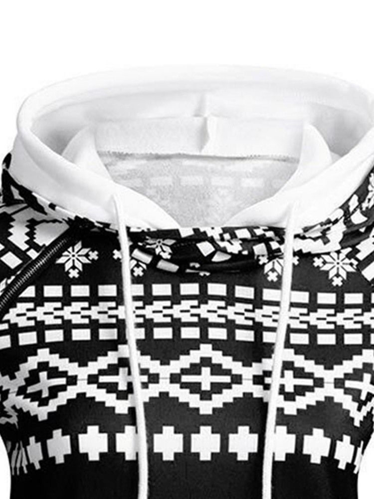 Damen Raglanärmel Print Standard Kapuzen-hoodie