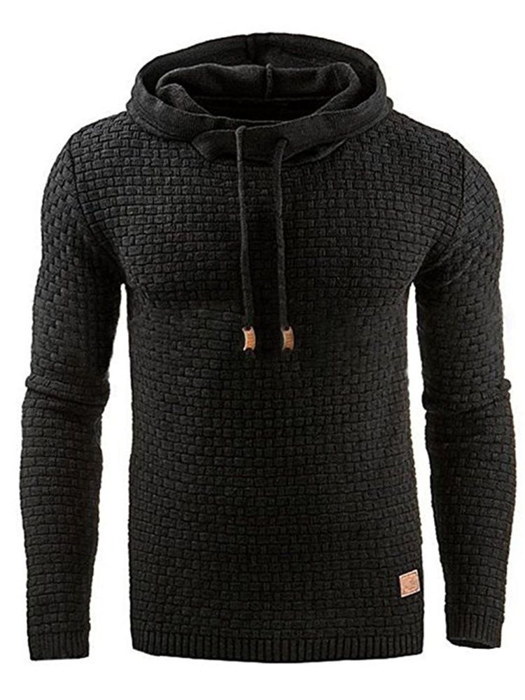 Dicke Plain Pullover Winter Pullover Herren Hoodies