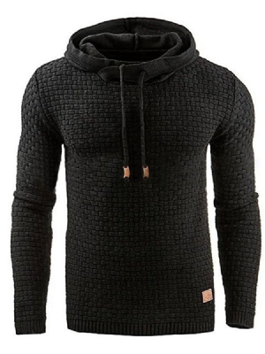 Dicke Plain Pullover Winter Pullover Herren Hoodies