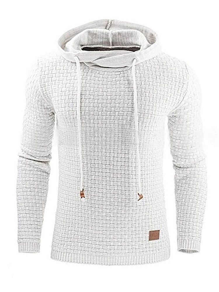 Dicke Plain Pullover Winter Pullover Herren Hoodies