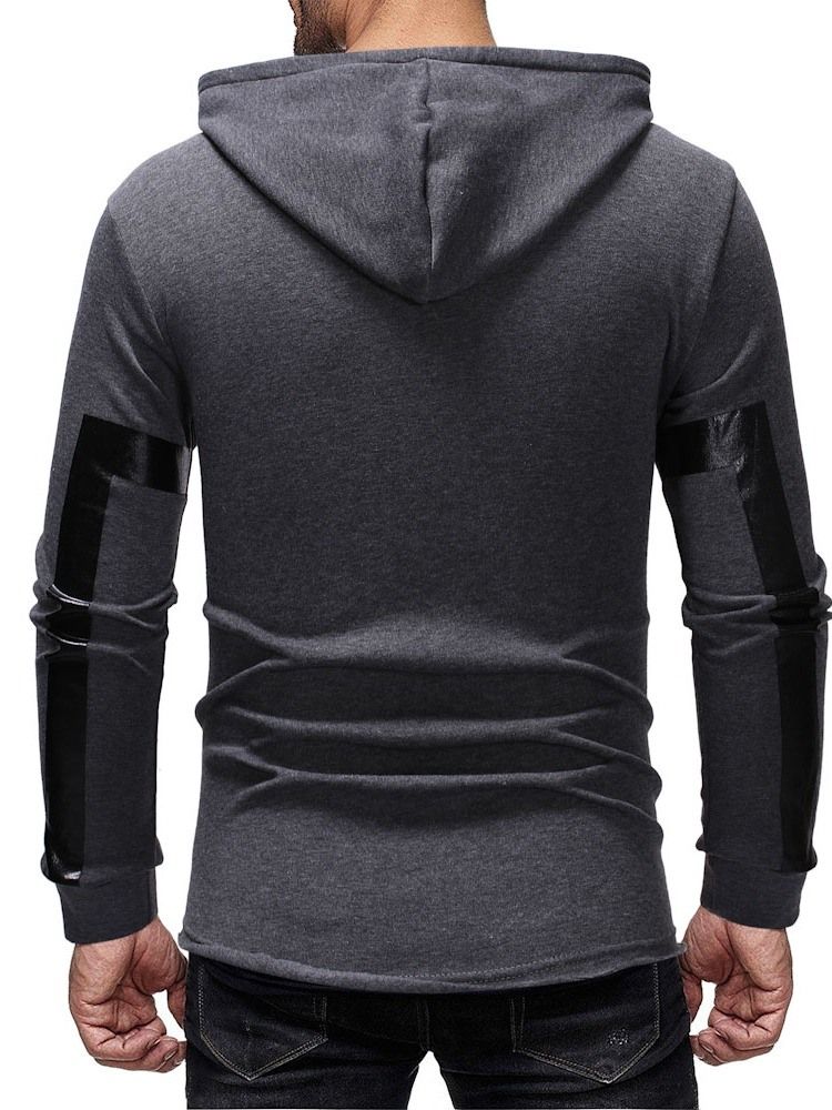 Patchwork Color Block Pullover Herren Hoodies