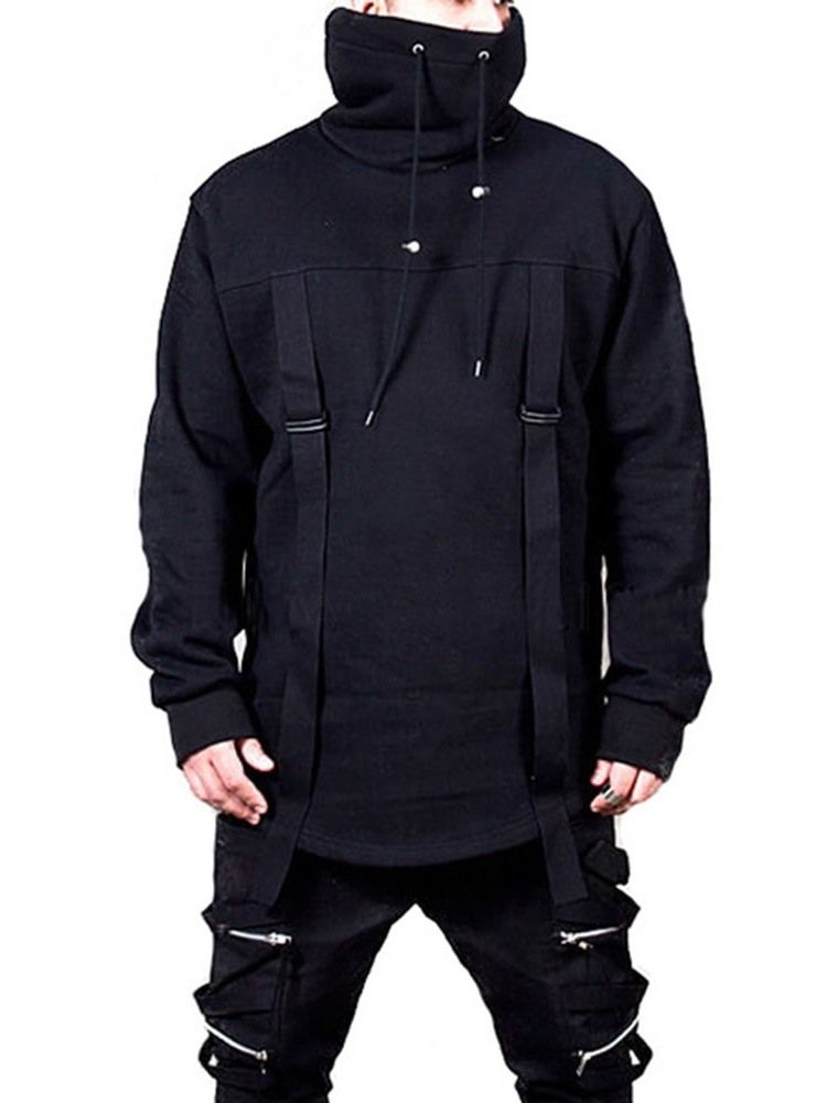 Plain Patchwork Pullover Casual Herren Hoodies Men