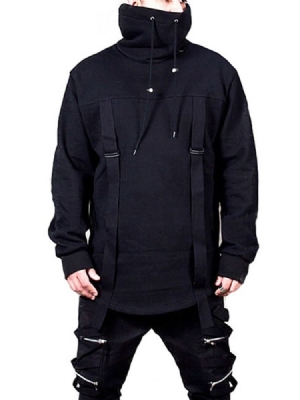 Plain Patchwork Pullover Casual Herren Hoodies Men