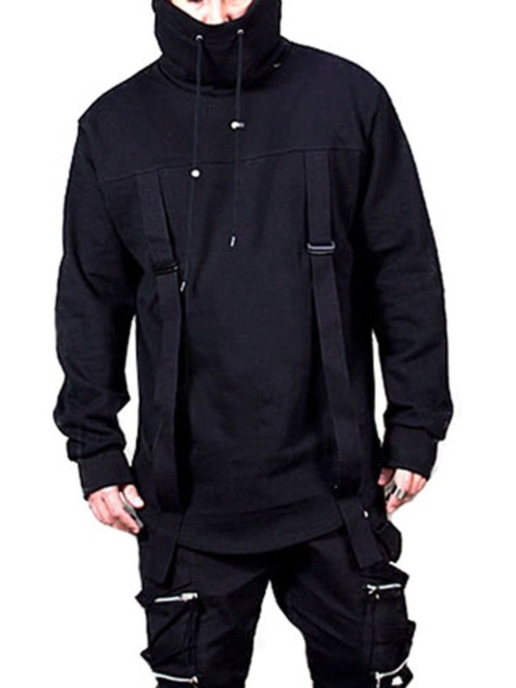 Plain Patchwork Pullover Casual Herren Hoodies Men