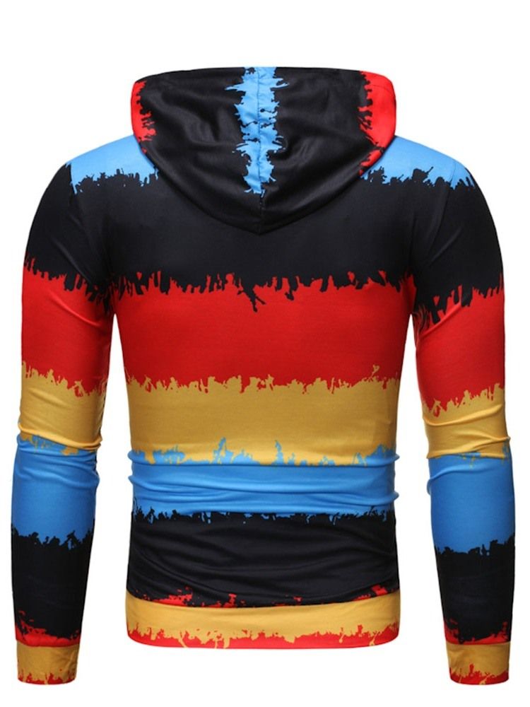 Pocket Color Block Kapuzenpullover Herren Hoodies