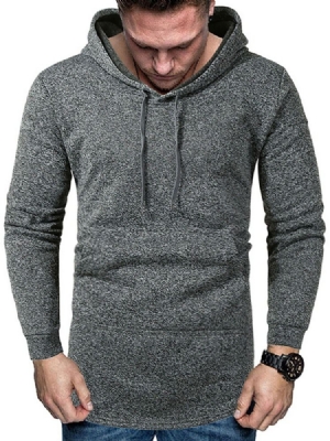 Pocket Pullover Plain Herren Hoodies